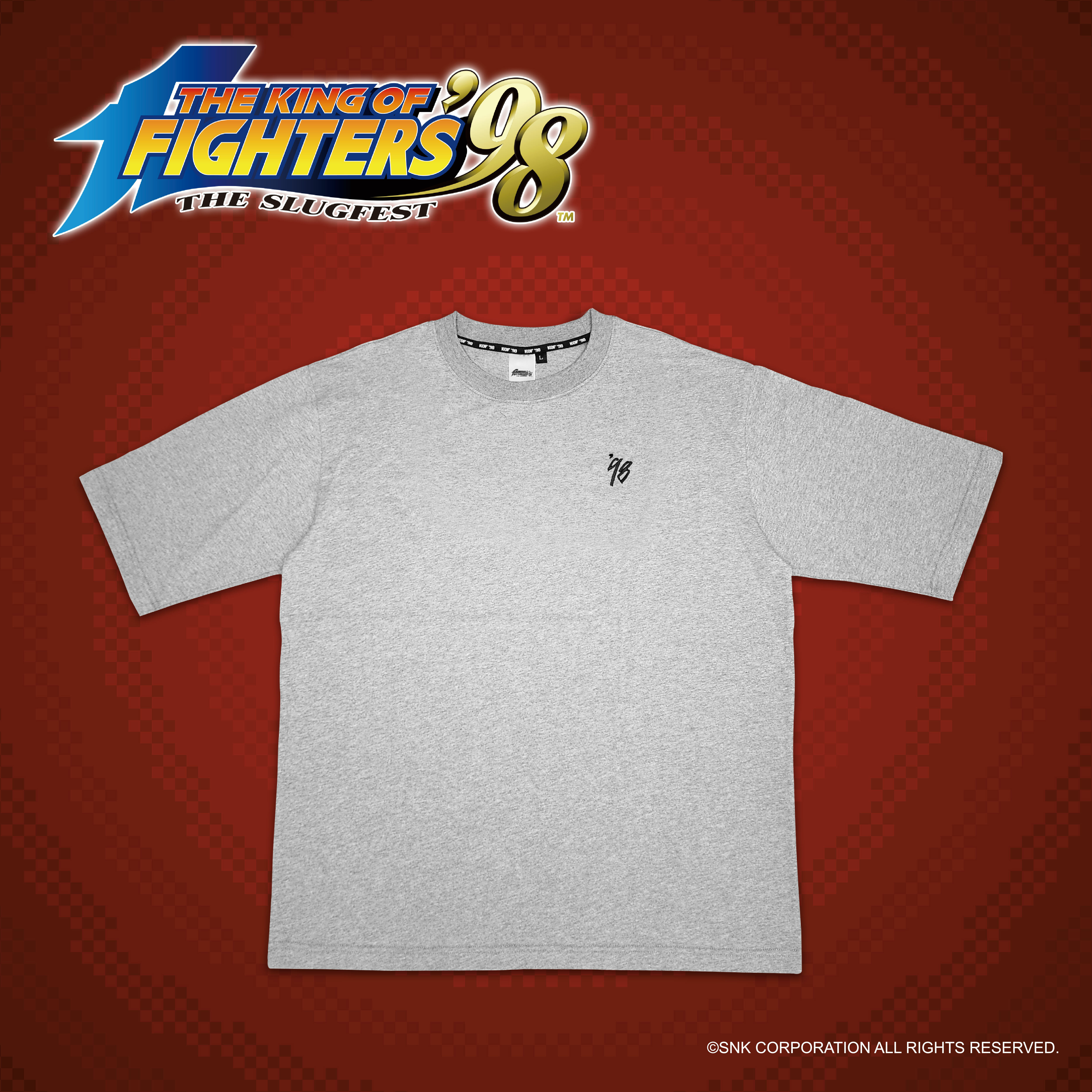 KOF '98-短袖T-shirt-98拳皇款-灰