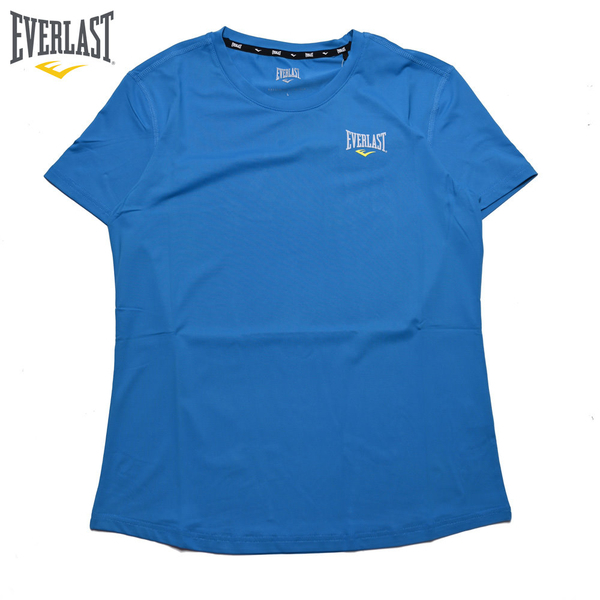 EVERLAST 短袖 短T 天藍 小LOGO 吸排 機能 氣孔 上衣 女 4022107882