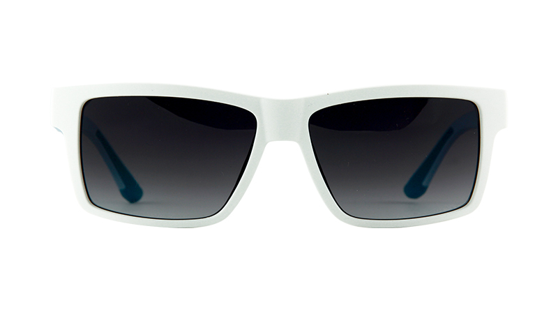 ZIV 潮牌-霧白霧藍框腳/PC漸層灰片 抗UV鏡片/遮陽必備/健行/休閒旅遊 42ZF60