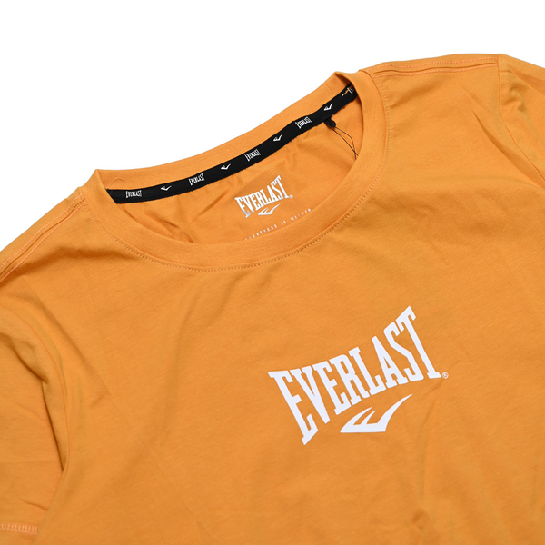 EVERLAST 短T 短袖 黃色 小LOGO 休閒 運動 上衣 女 4022100962