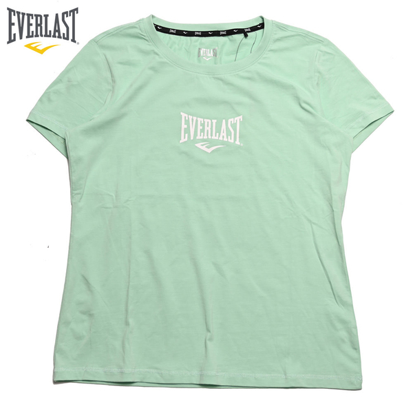 EVERLAST 短T 短袖 蒂綠 小LOGO 休閒 運動 上衣 女 4022100971