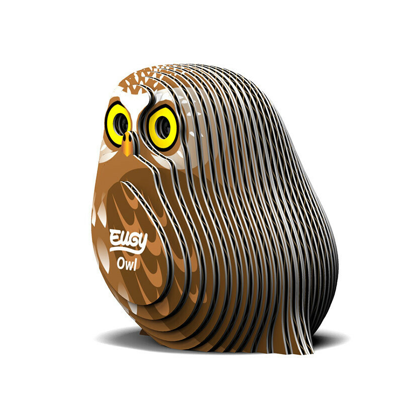 EUGY 3D Cardboard Kit Set Model - 044 Owl