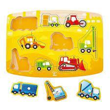 Hape Construction Peg Puzzle E1407