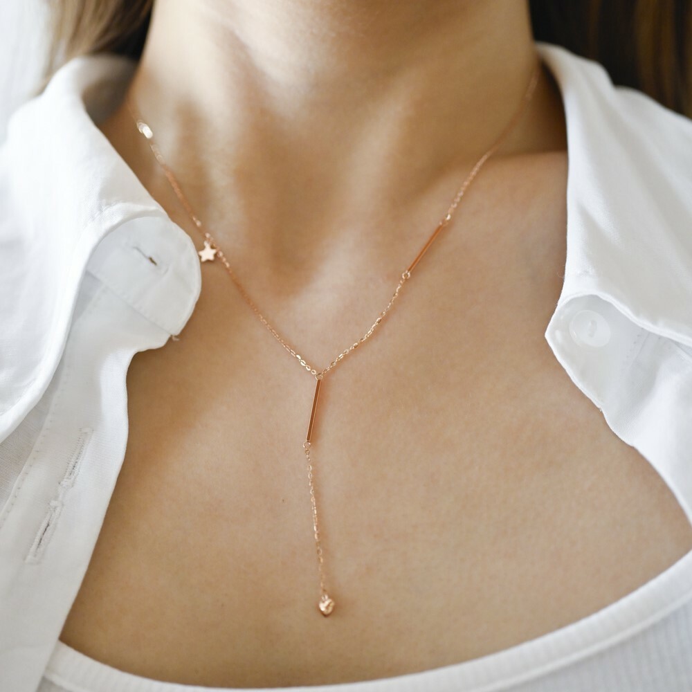 18K Italy Chic Y Necklace