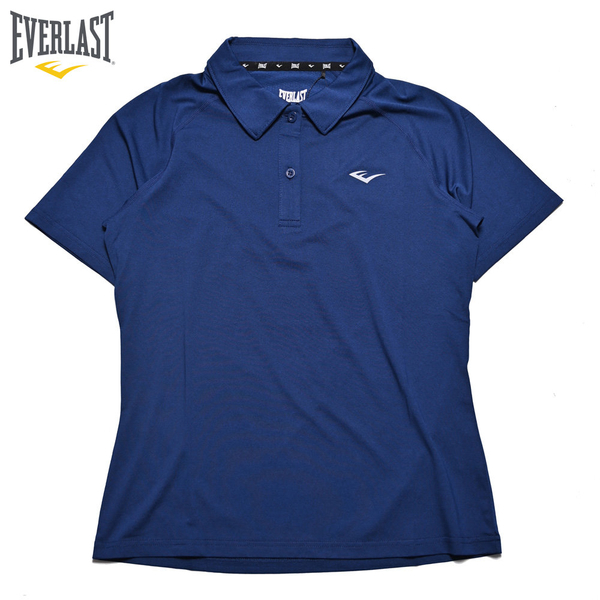 EVERLAST 短袖 短T 深藍 POLO衫 機能 運動 女 4022136180
