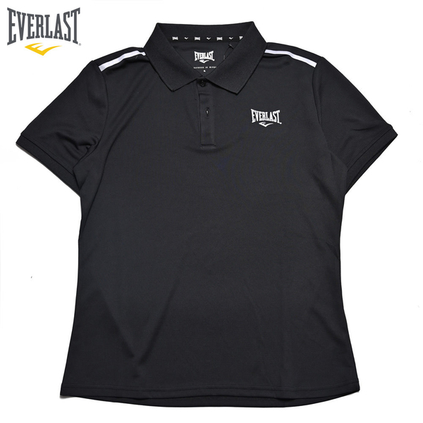 EVERLAST 短袖 短T 黑 POLO衫 機能 運動 女 4022136320