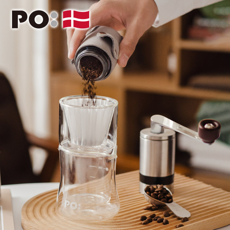 (預購4月底出貨)PO: 丹麥手沖咖啡二件組(咖啡磨2.0/濾杯組)