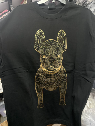 [S] LIFEWORK SIGNATURE GOLDEN DOG TEE,BLACK, LW235TS091-1-91 (SLW304)
