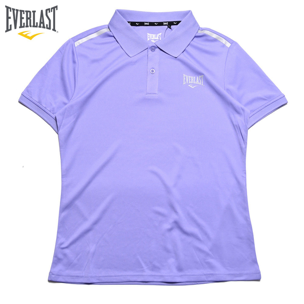 EVERLAST 短袖 短T 淺紫 POLO衫 機能 運動 女 4022136391