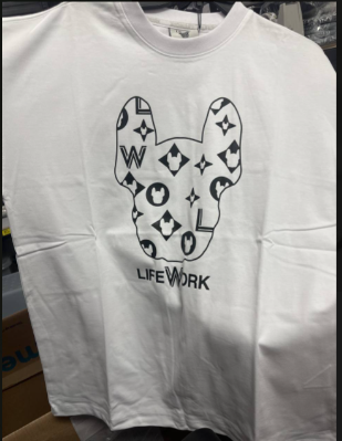 [S] LIFEWORK MONOGRAM LW LADOK SHORT-SLEEVE T-SHIRT,WHITE, LW232TS121-3-00 (SLW306)