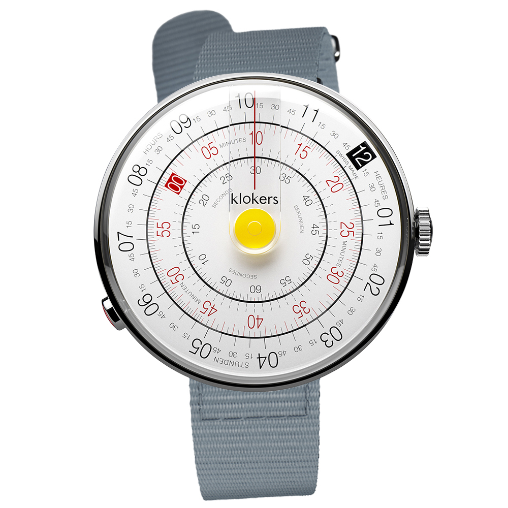 KLOK-01-D1 黃色錶頭+尼龍錶帶