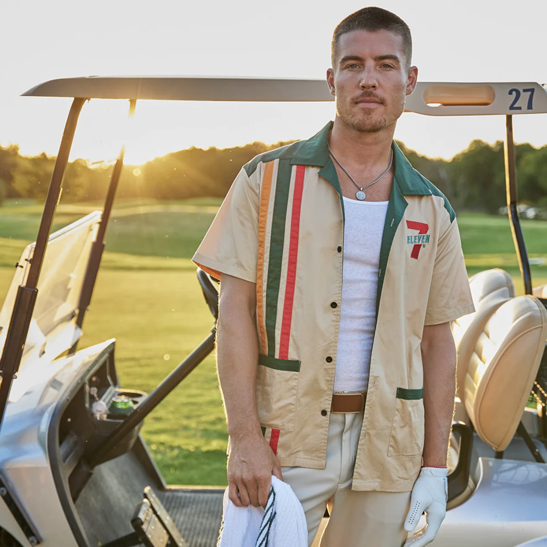 Retro 7-Eleven® Woven Button Up