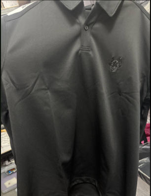 [S] LIFEWORK ONE BUTTON COLLAR SHORT-SLEEVE T-SHIRT,BLACK, LW232TS469-1-40 (SLW311)