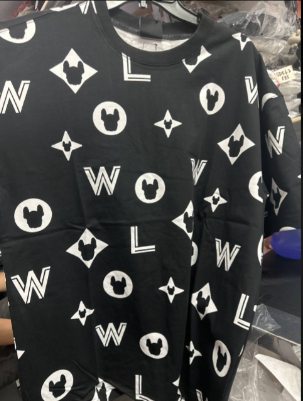 [S] LIFEWORK MONOGRAM LW SHORT-SLEEVE T-SHIRT,BLACK, LW232TS104-1-40 (SLW314)