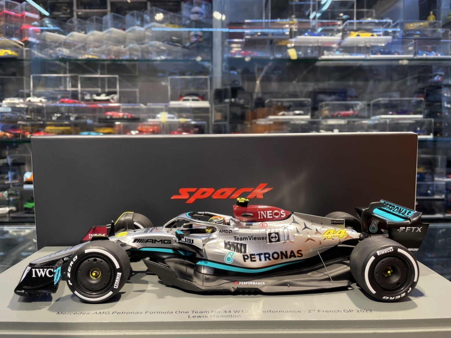 Spark 18S769 Mercedes-AMG F1 W13 #44 2nd French GP 1/18