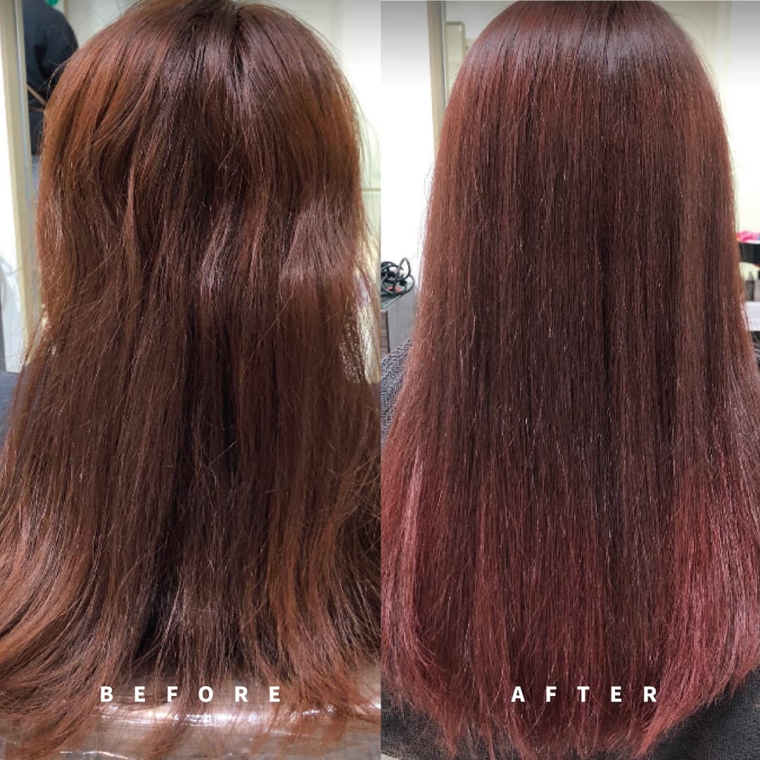 沒有漂過的頭髮也能使用補色洗髮精