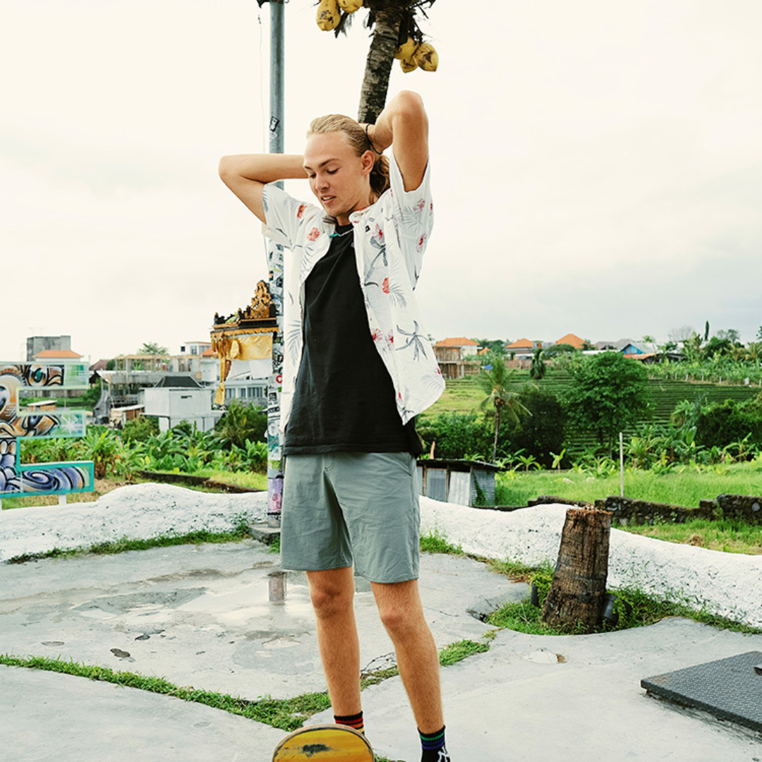 ▲Zurf 夏季衝浪運動透氣五分褲 [ZK110] 青色