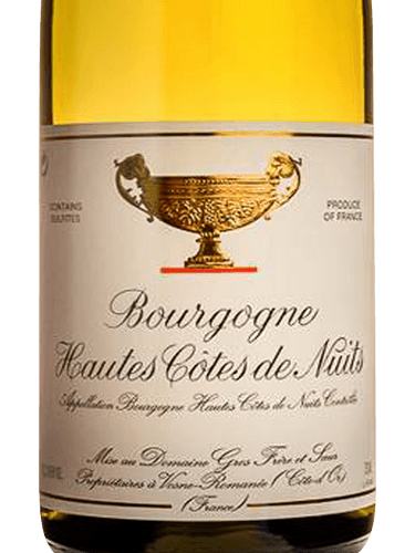 Gros Frere et Soeur Bourgogne Hautes Cotes de Nuits Blanc 2021