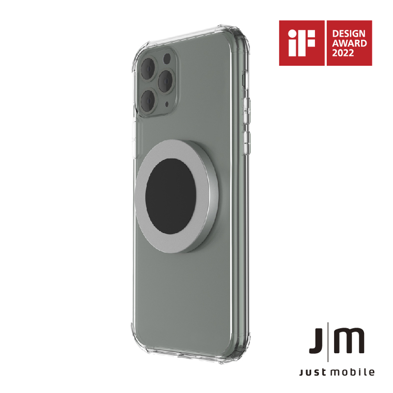 Just Mobile | AluDisc™ mini 鋁合金磁吸壁架 (二片裝)(非 MagSafe 版本)(適用 iPhone 11 及先前機型、安卓機型)