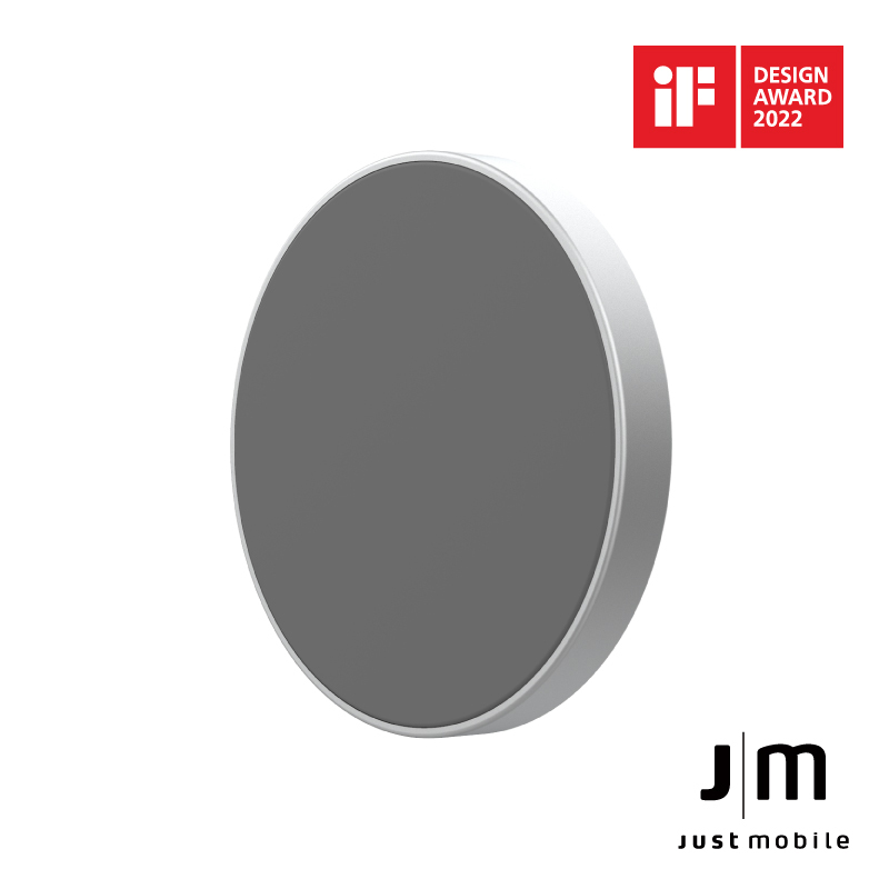 Just Mobile | AluDisc™ mini 鋁合金磁吸壁架 (二片裝)(非 MagSafe 版本)(適用 iPhone 11 及先前機型、安卓機型)
