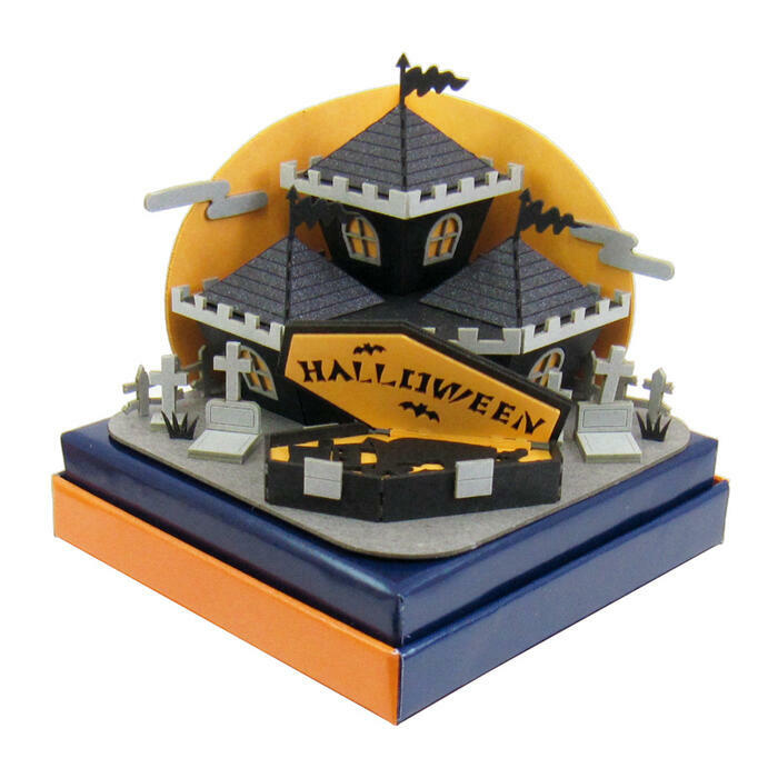 日本sankei 微縮藝術精品_【MP05-16】ﾊﾛｳｨﾝ-お城