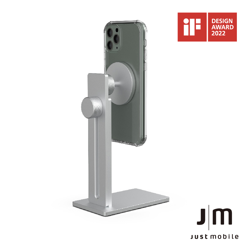 Just Mobile | AluDisc™ Pro 鋁合金萬向磁吸手機立架(非 MagSafe 版本)(適用 iPhone 11 及先前機型、安卓機型)