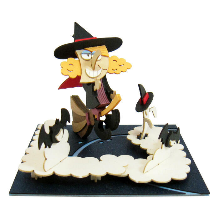 日本sankei 微縮藝術精品_【MP05-18】ﾊﾛｳｨﾝ-魔女