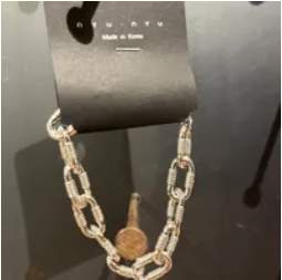 [S] NYU.NYU VINTAGE RETRO CHAIN BRACELET,SILVER, SNN210 (SNN210)