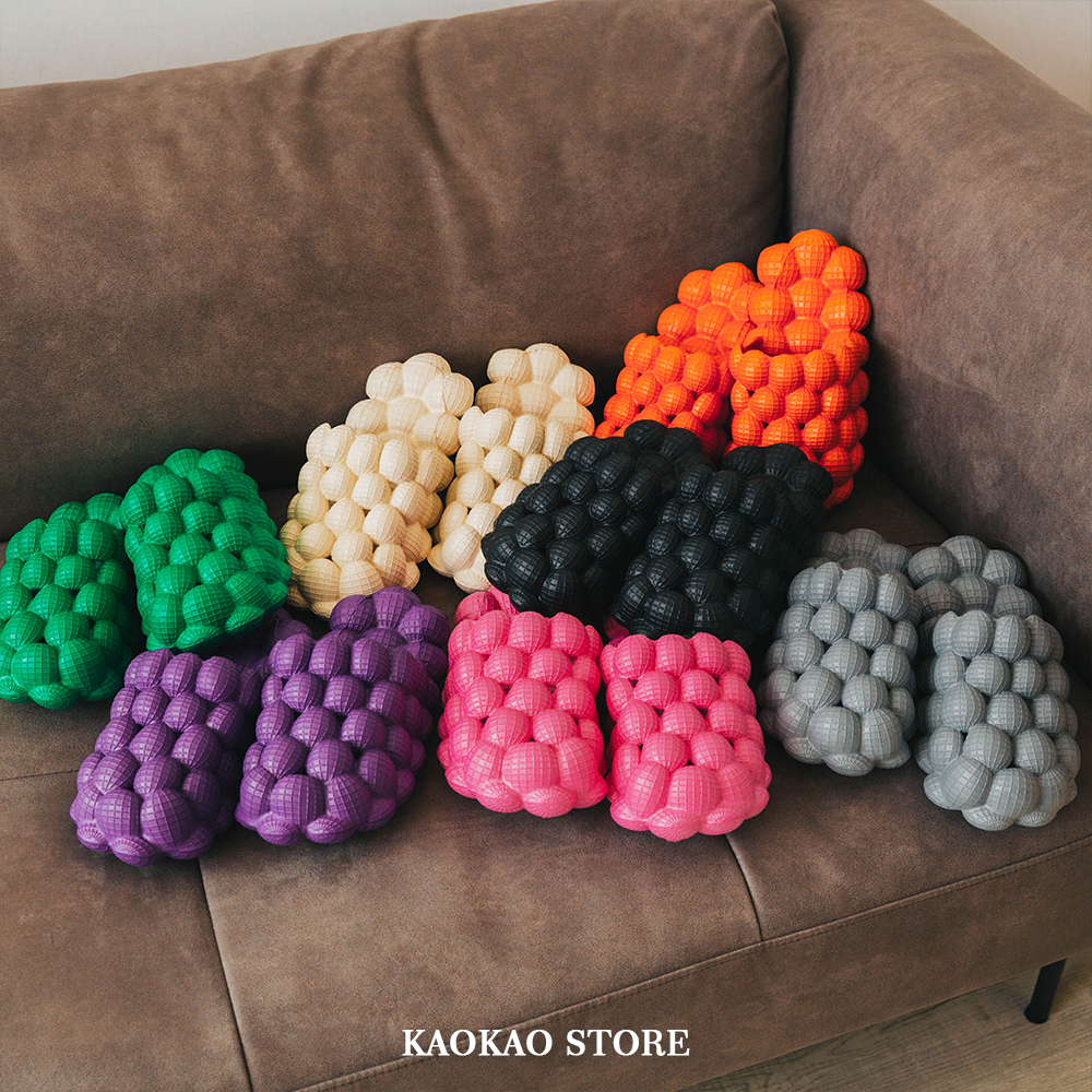 荔枝 泡泡 按摩 拖鞋 女男沙灘拖鞋【kaoakoslippers05】