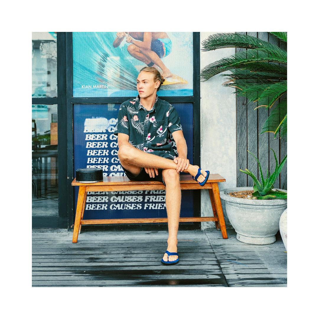 ▲Zurf 夏季夏威夷印花黑底襯衫 [ZT015] 黑色