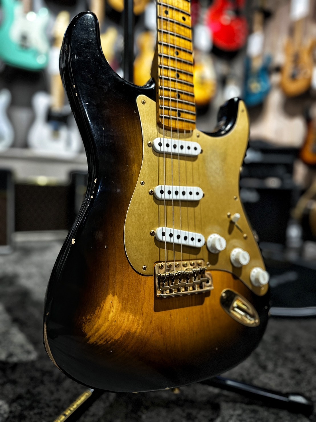 Fender custom shop Limited Edition 55 Bone Tone Strat Relic 電吉他【宛伶樂器】