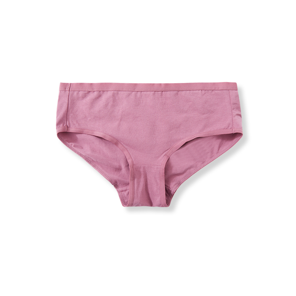 彈性高腰淨色內褲