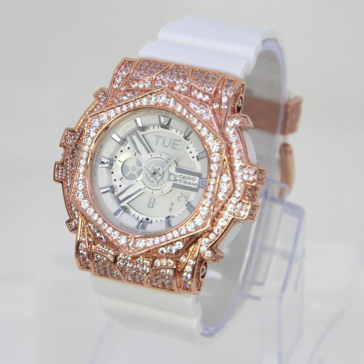 玫瑰金 改裝手錶 BA-110X-7A3 - 玫瑰