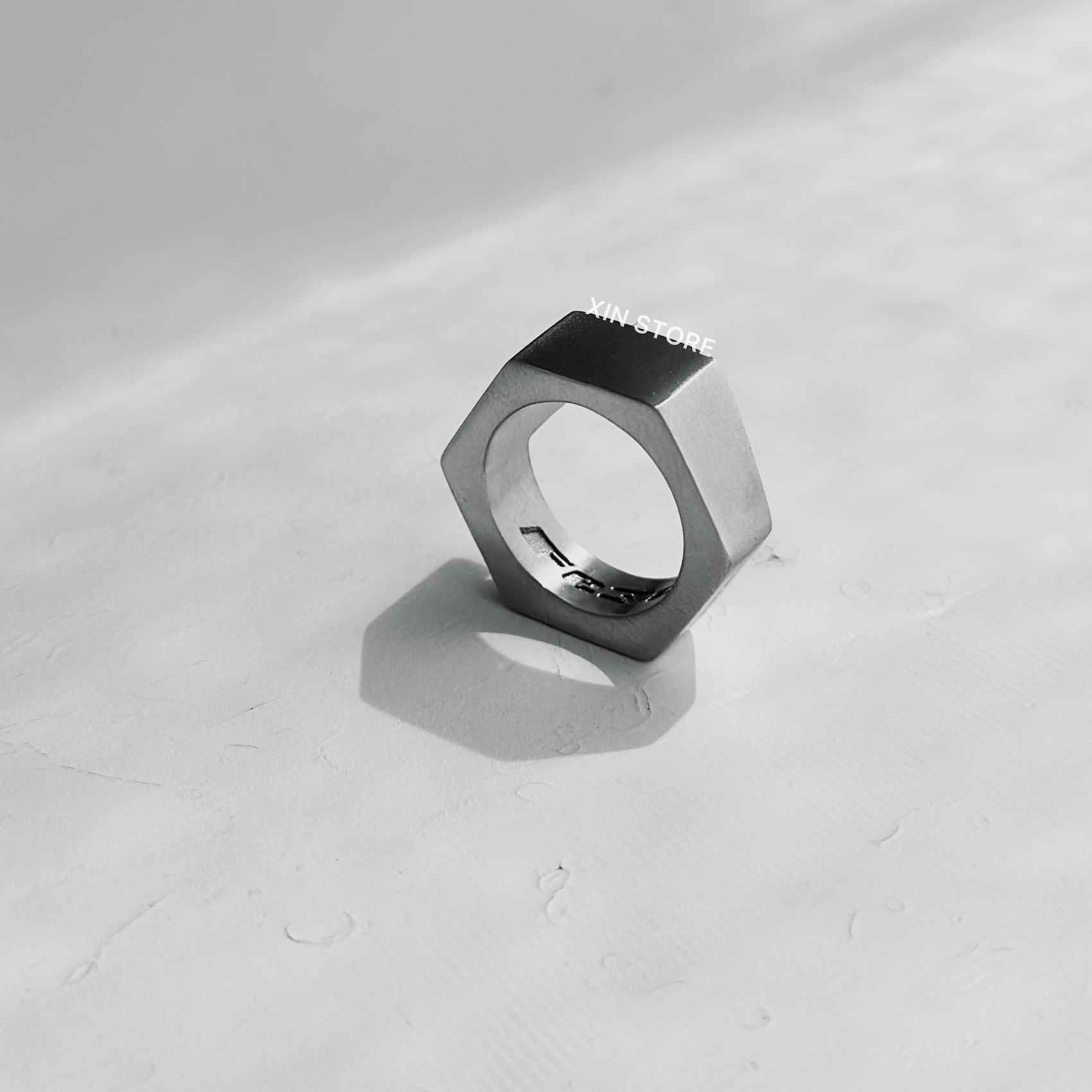 Fe3c ” Deformed Nut Ring “不鏽鋼 螺帽 戒指