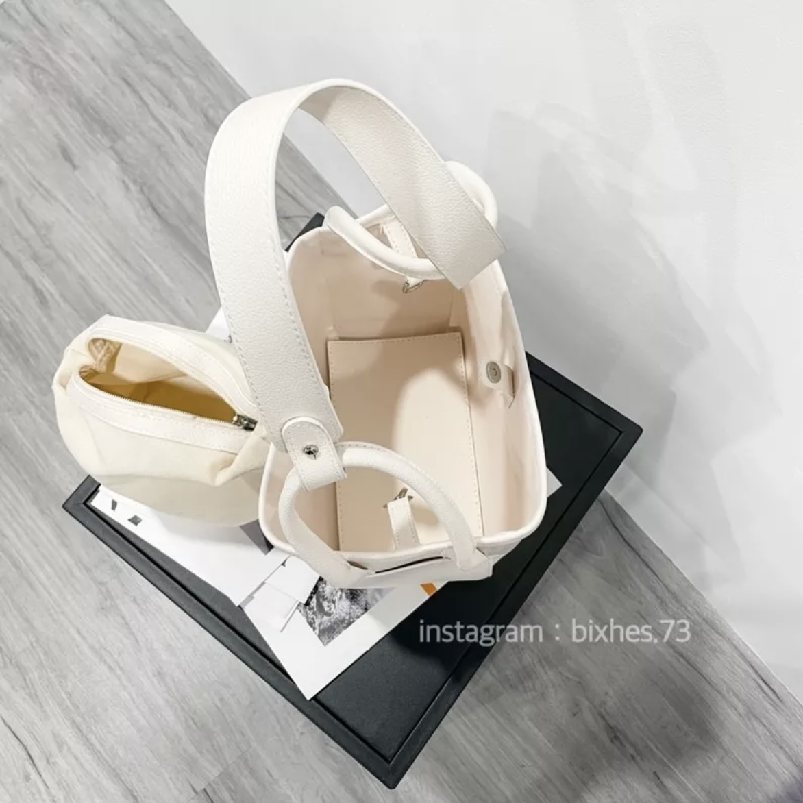 質感手提水桶包(M00019)