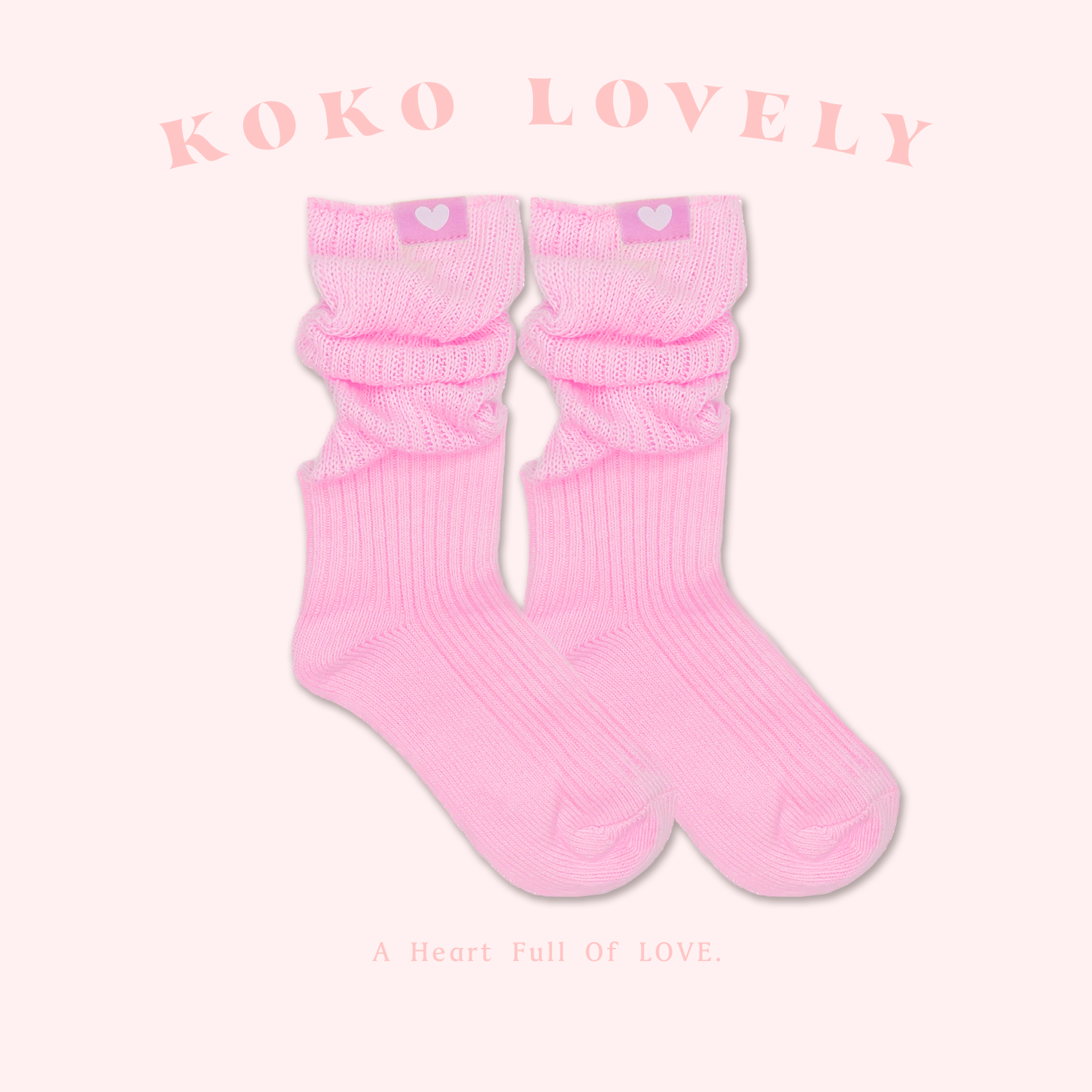 KOKO LOVELY 日系長筒針織堆堆襪