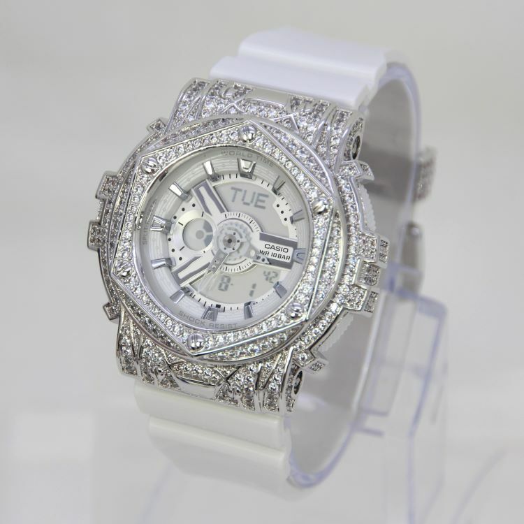 銀色 改裝手錶 BA-110X-7A3 - Rokkaku