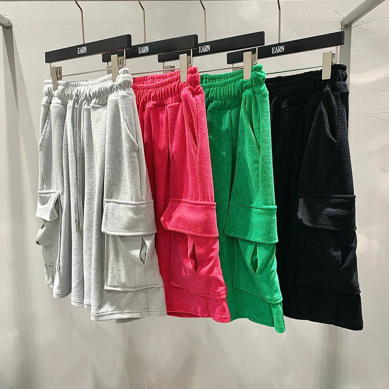 淨色工裝短褲 EARN-017P