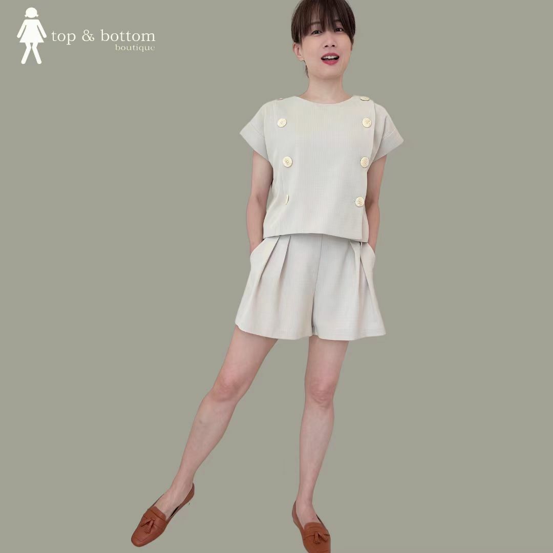 S/SLEEVE BUTTON BLOUSE