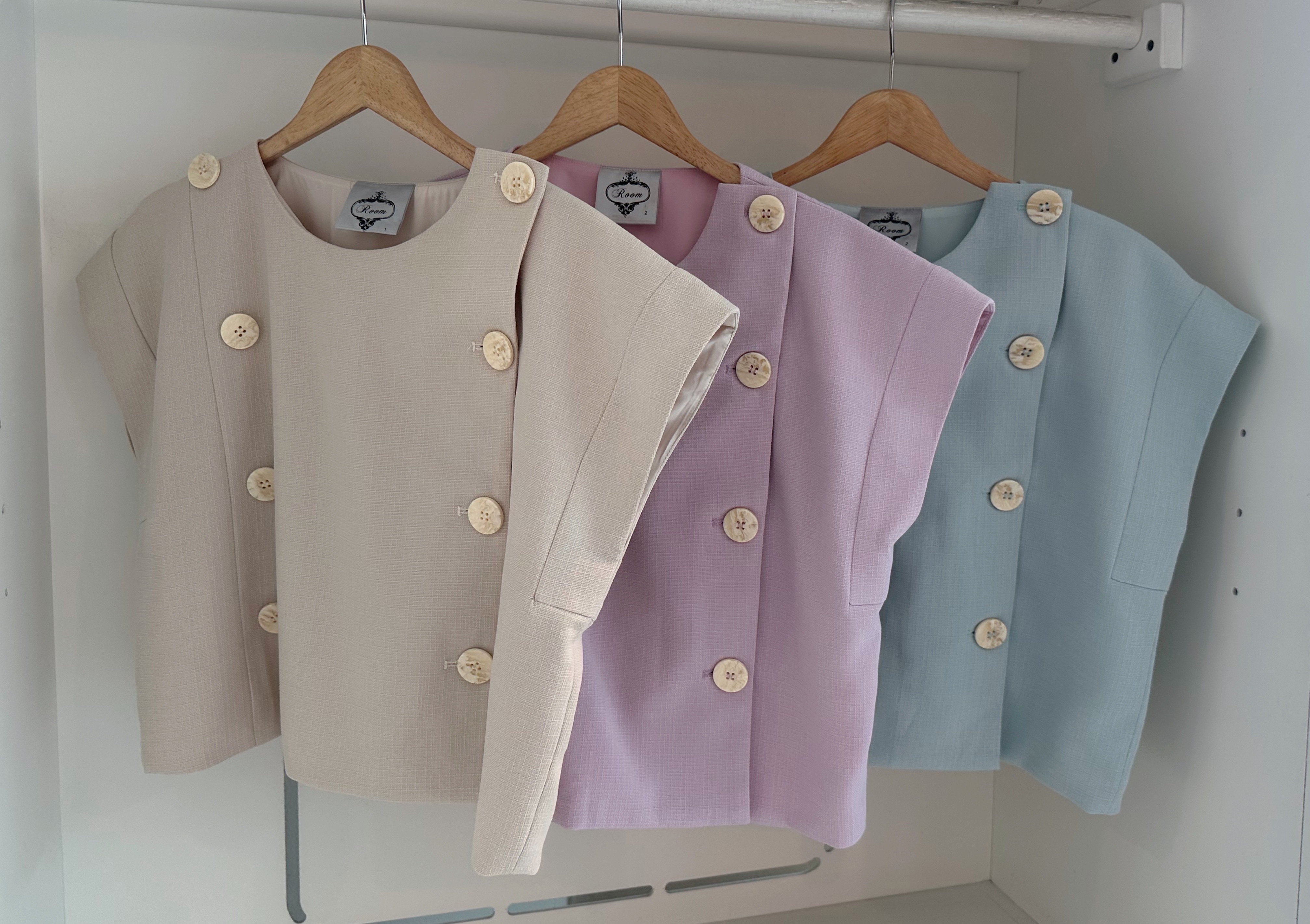 S/SLEEVE BUTTON BLOUSE