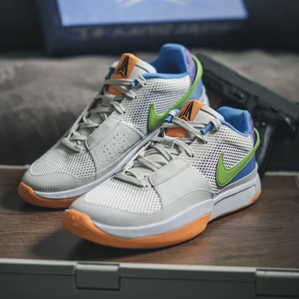 Nike Ja 1 "Trivia" EP 莫蘭特1代 白黃藍 訓練實戰籃球鞋 男鞋 DR8786-001