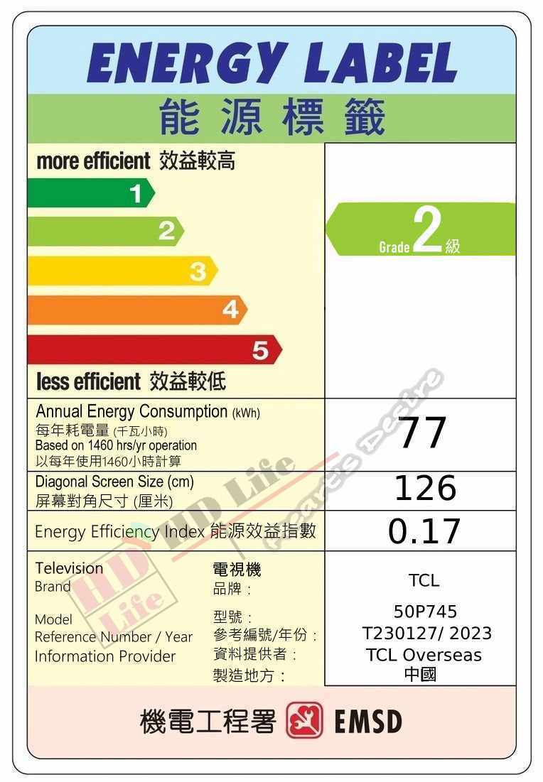 TCL 50P745 TCL 50