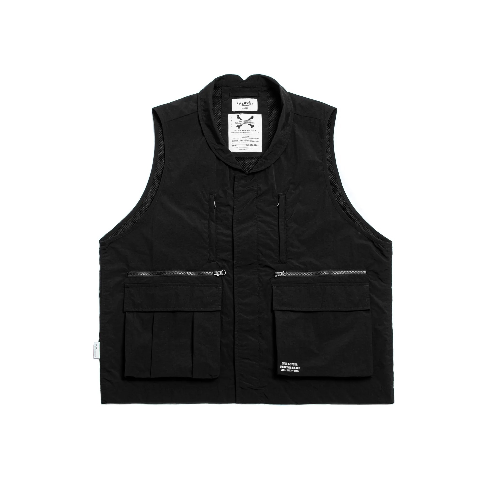 PERSEVERE X OWIN - THE OPERATION SILVER - MODEL 10 WATER-REPELLENT VEST COLOUR 黑色