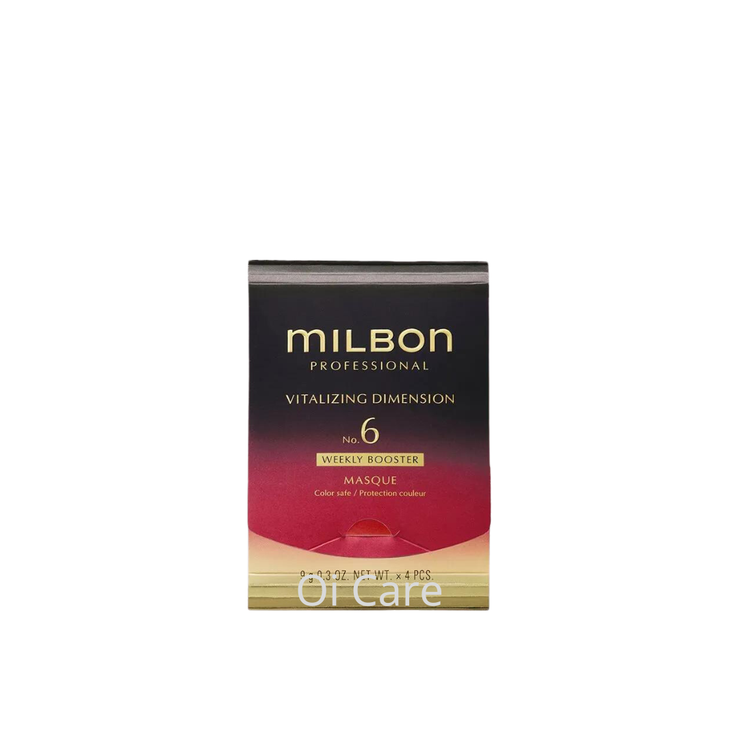 Milbon VITALIZING DIMENSION Weekly Booster Masque 喚彈系列燙染受損髪質專用焗油 9gx4