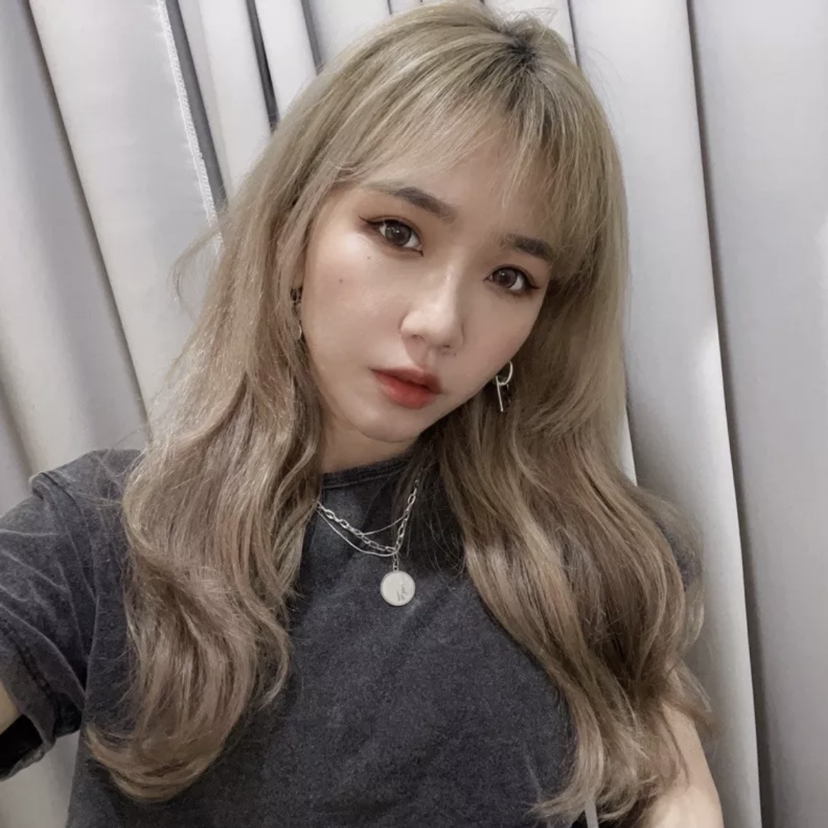 圓幣蛇骨多層項鍊(K00045)