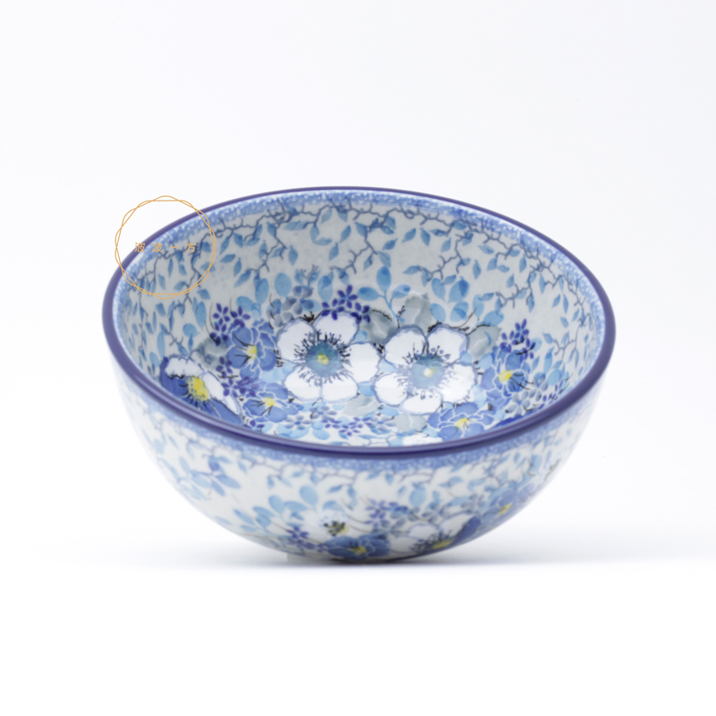 碗-Ø14.8cm高6.5cm-皎潔淡藍