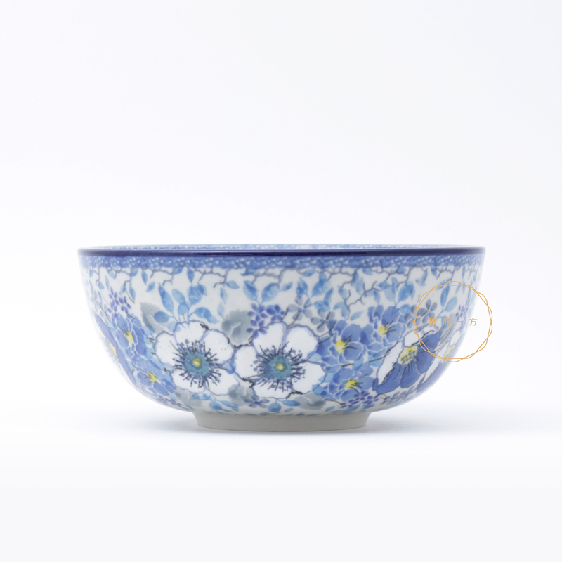 碗-Ø14.8cm高6.5cm-皎潔淡藍