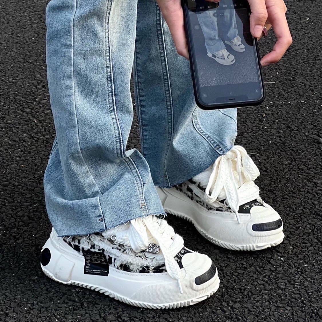 xVESSEL G.O.P 2.0 MARSHMALLOW 厚底 小香風 黑標棉花糖 黑白 F22X61B