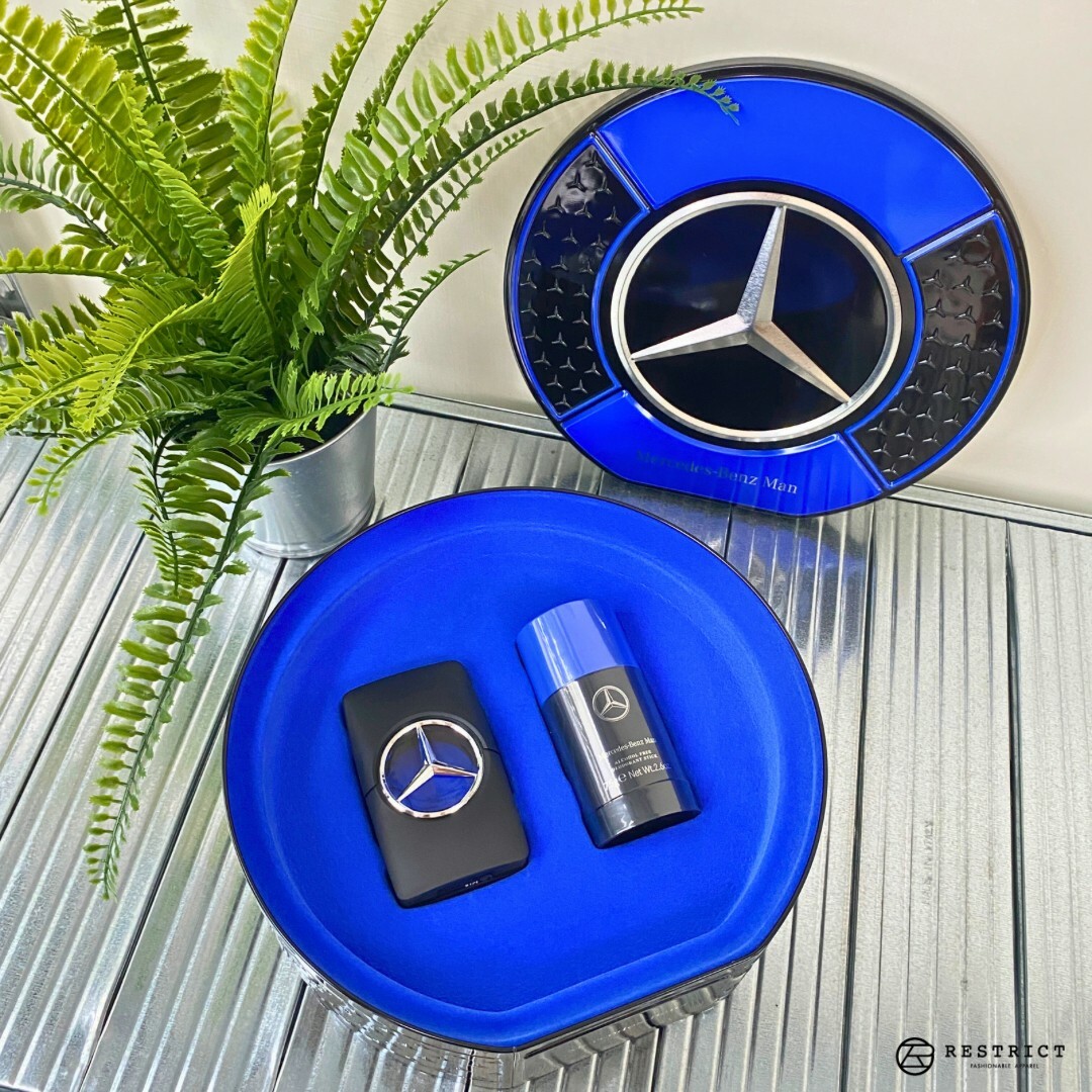 Mercedes Benz 賓士 王者之星淡香水禮盒組 100ml+75g 體香膏 鐵盒
