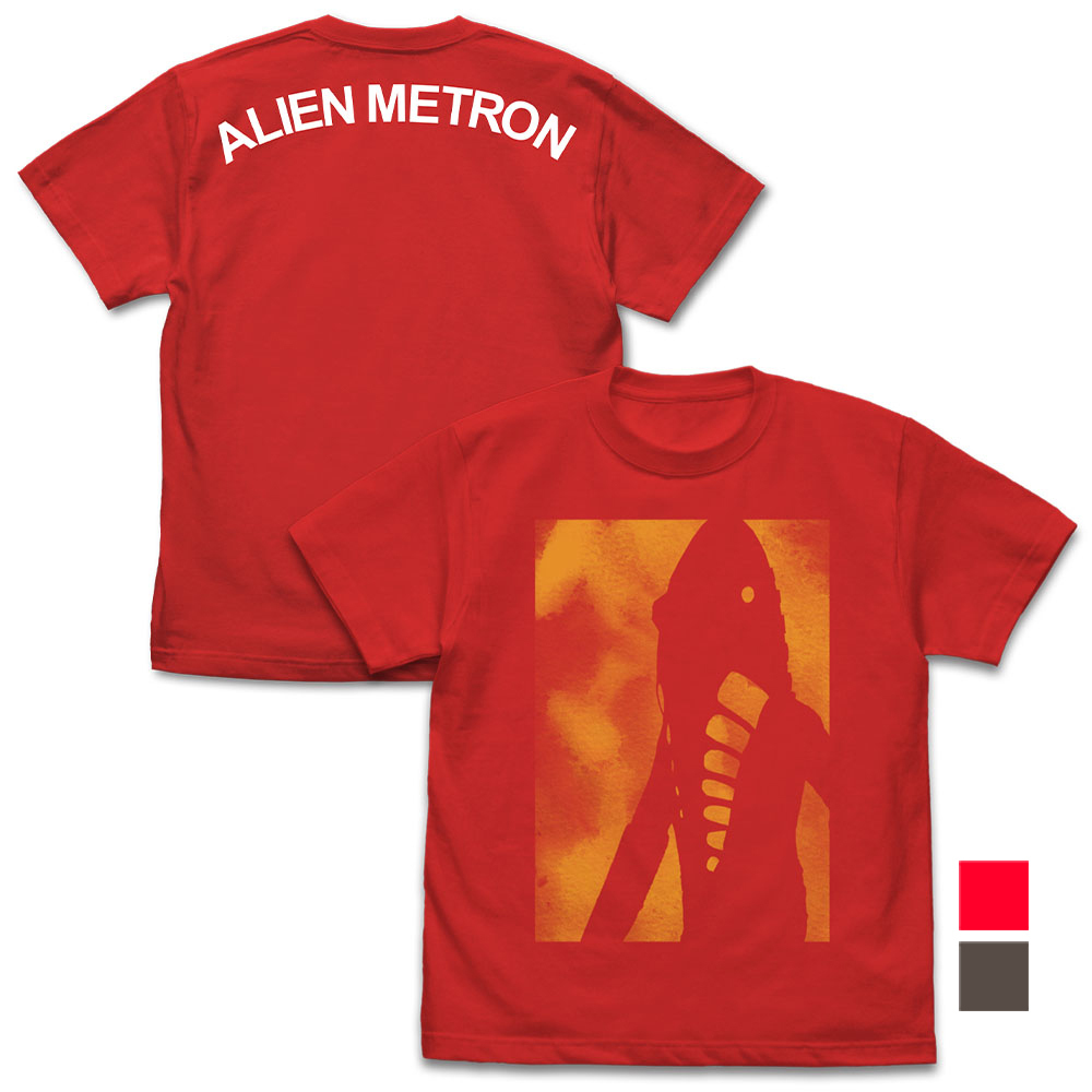 Cospa 0805 ｳﾙﾄﾗｾﾌﾞﾝ ﾒﾄﾛﾝ星人ｼﾙｴｯﾄ Tｼｬﾂ/RED